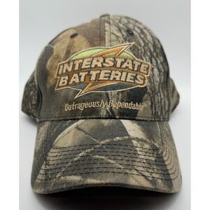 Interstate Batteries Adult Embroidered Baseball Cap Hat Camo Snapback Adjustable